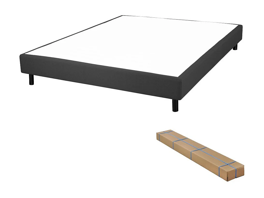 Matelas Ramage + sommier Newkit - 140x190 - Ressorts - Hauteur 25 cm - Soutien ferme