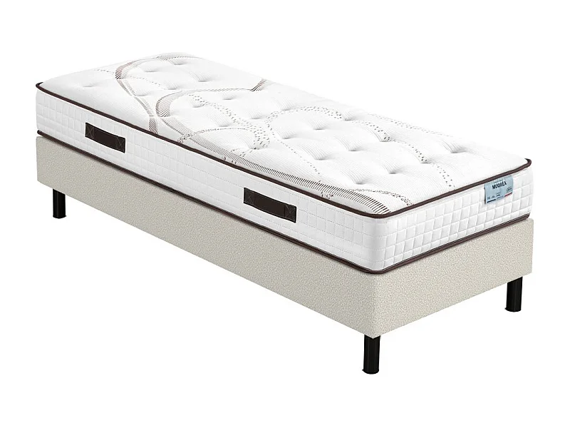 Matelas Moorea + sommier Newkit - 90x190 - Mousse - Hauteur 25 cm - Soutien ferme