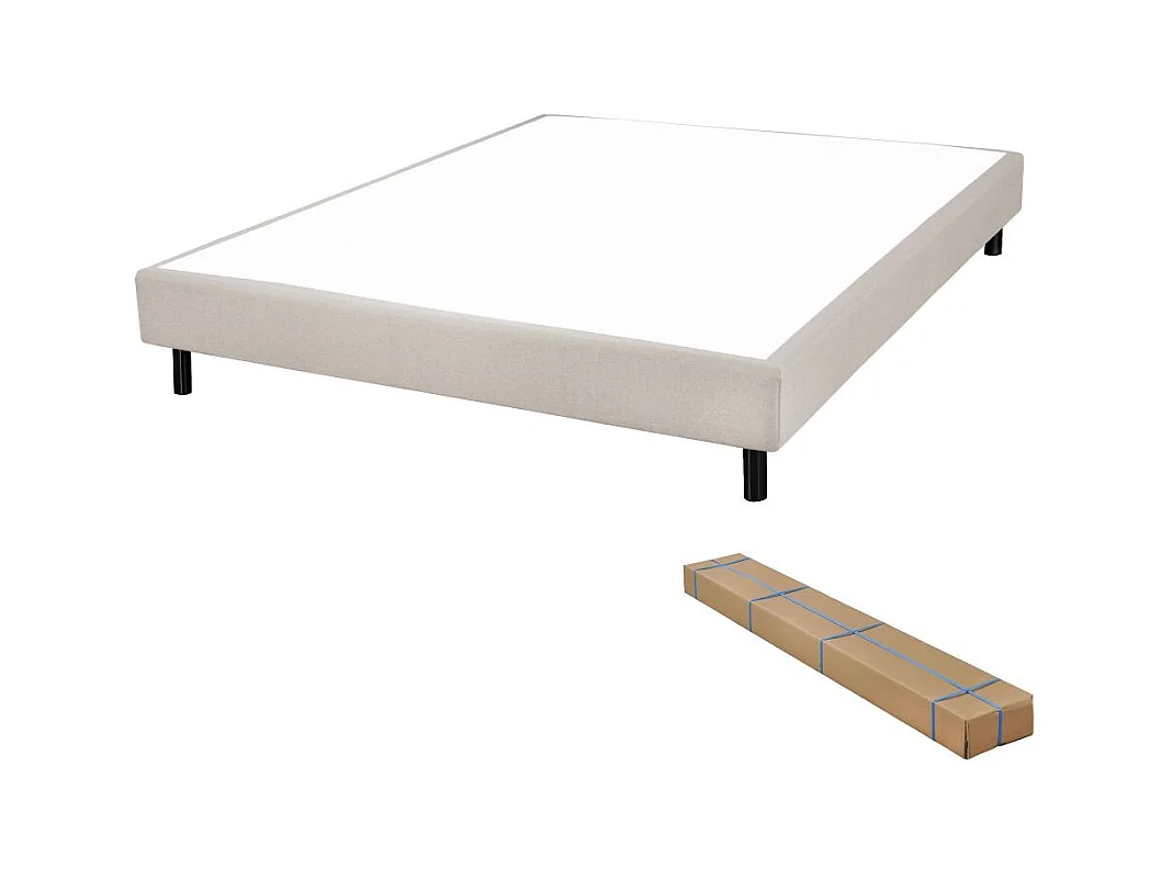 Matelas Ryad + sommier Newkit - 160x200 - Ressorts - Hauteur 21 cm - Très ferme