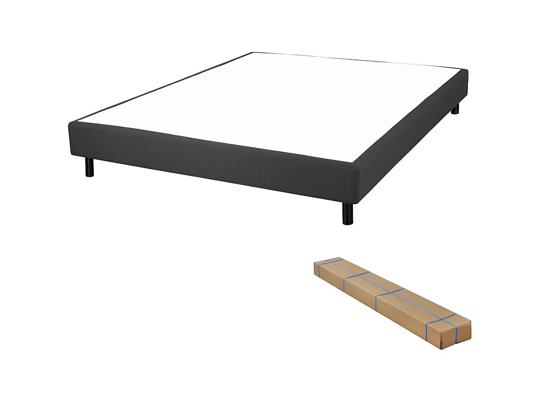 Matelas Record + sommier Newkit - 140x190 - Ressorts - Hauteur 22 cm - Soutien ferme