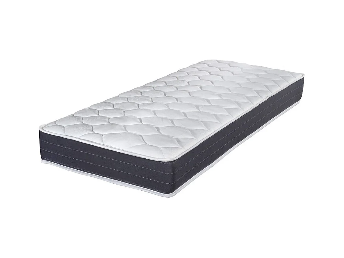 Matelas Record + sommier Newkit - 90x190 - Ressorts - Hauteur 22 cm - Soutien ferme