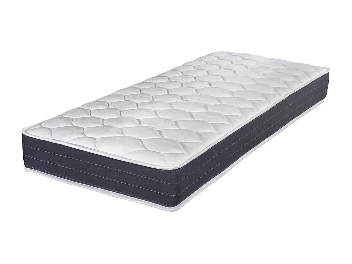Matelas Record + sommier Newkit - 90x190 - Ressorts - Hauteur 22 cm - Soutien ferme