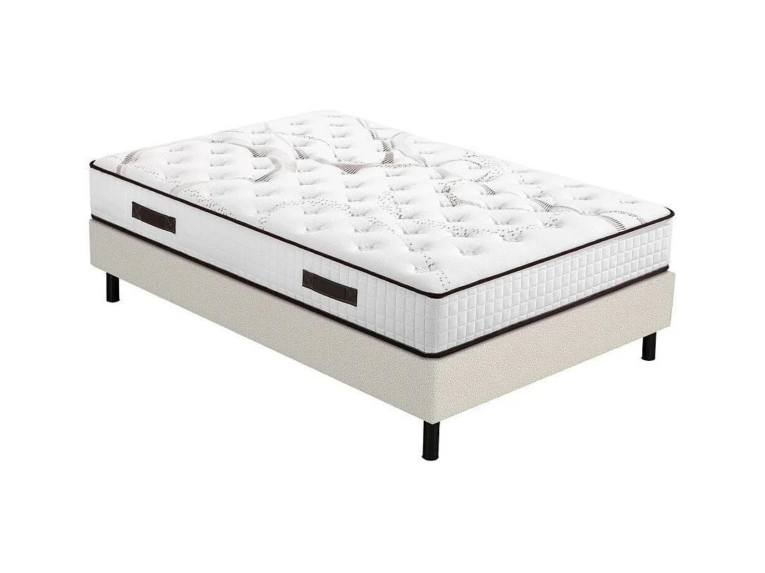 Matelas Myriade + sommier Newkit - 160x200 - Mousse - Hauteur 23 cm - Soutien medium