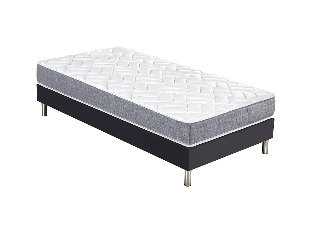 Matelas Maryland + sommier SR15 - 80x200 - Mousse - Hauteur 20 cm - Soutien ferme