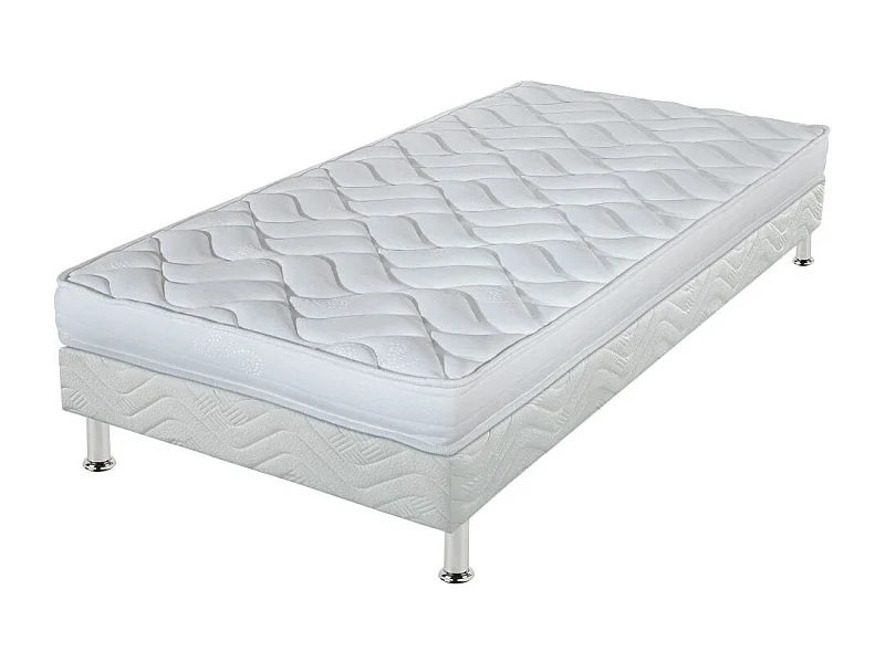 Matelas Melissa + sommier tapissier Omega - 90x190 - Mousse - Hauteur 13 cm