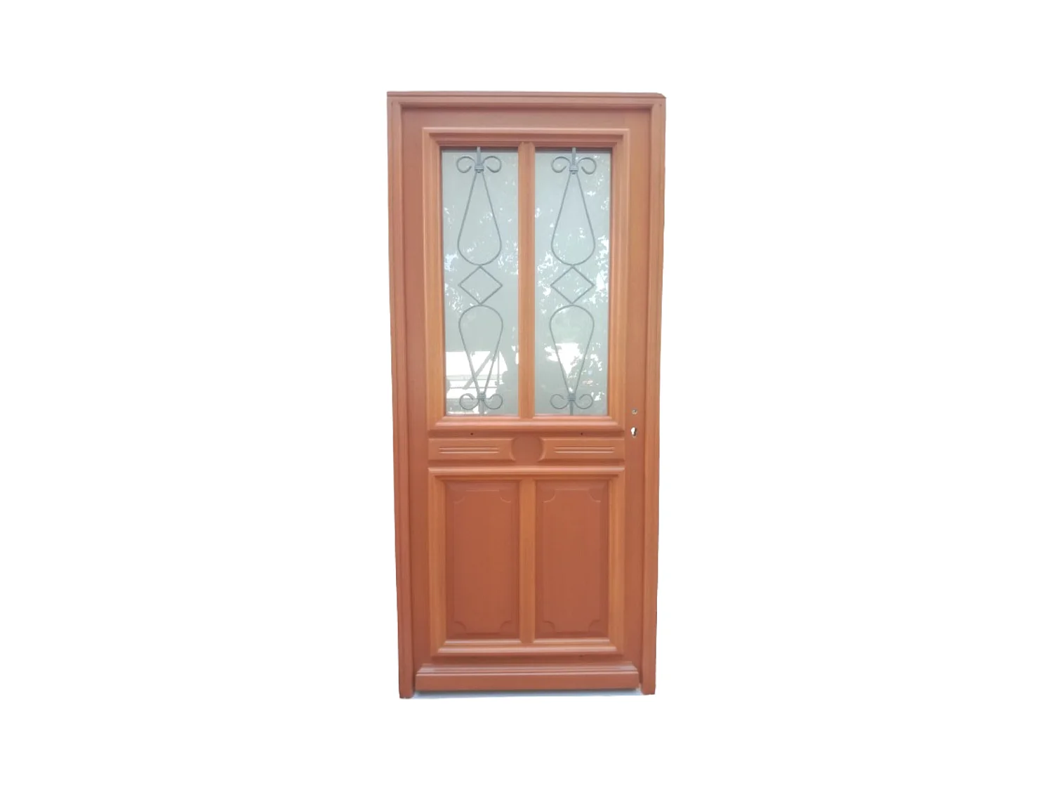 Porte d'entree Bois vitree, Baya, H,200xl,80  p, gauche Cotes Tableau