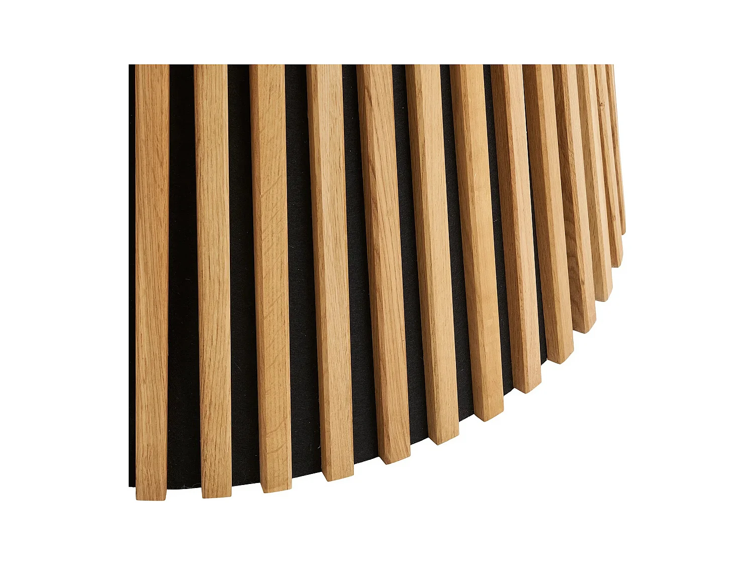 Campanou donker-wit-bruine massief grenen salontafel 90 cm-Kleur Zwart-Diameter 120 cm