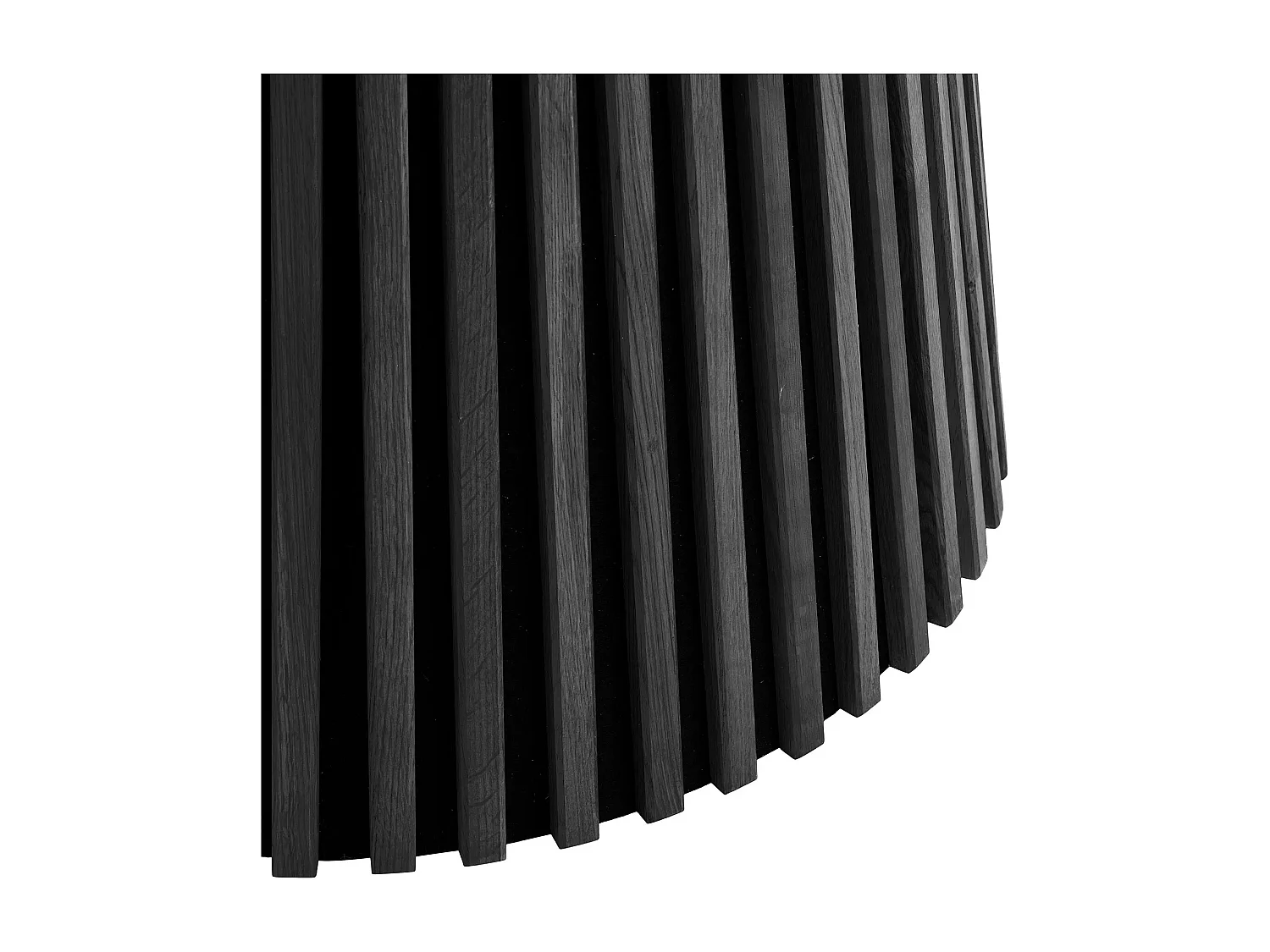 Campanou donker-wit-bruine massief grenen salontafel 90 cm-Kleur Zwart-Diameter 120 cm