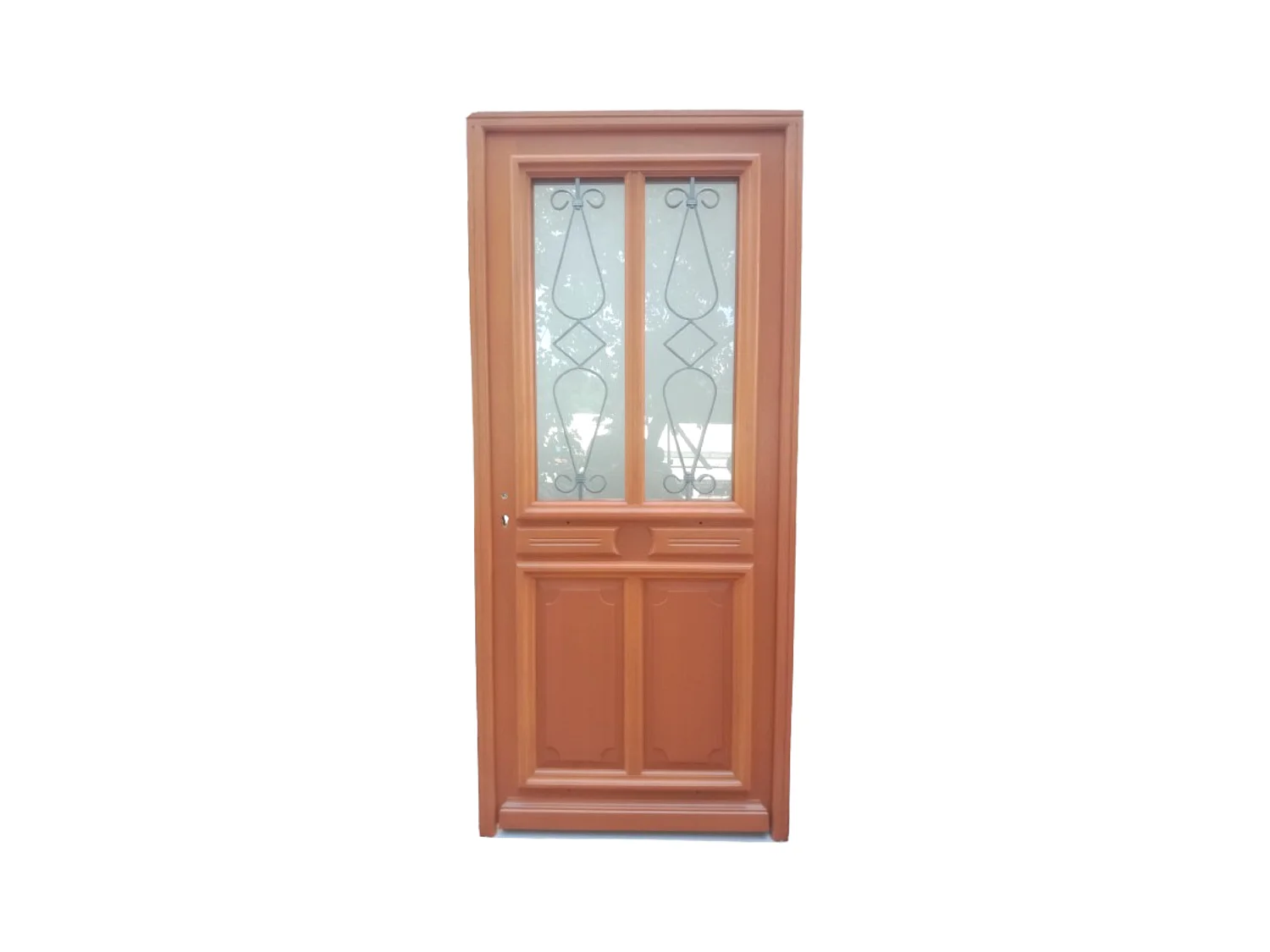 Porte d'entree Bois vitree, Baya, H,200xl,80  p, droit Cotes Tableau