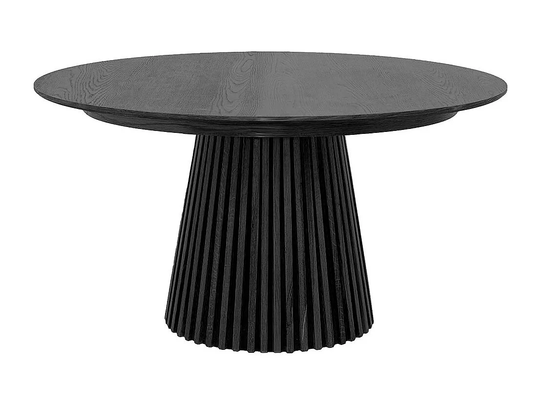 Osaka table à manger Ø140cm noir.