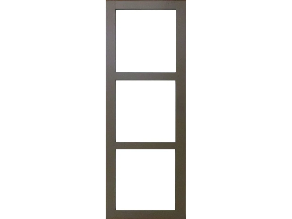 Porte Coulissante Marron Ral7006 Vitrage Transparent H204 X L83 + Systeme A  Galandage (sans Kit Finition) Gd Menuiseries