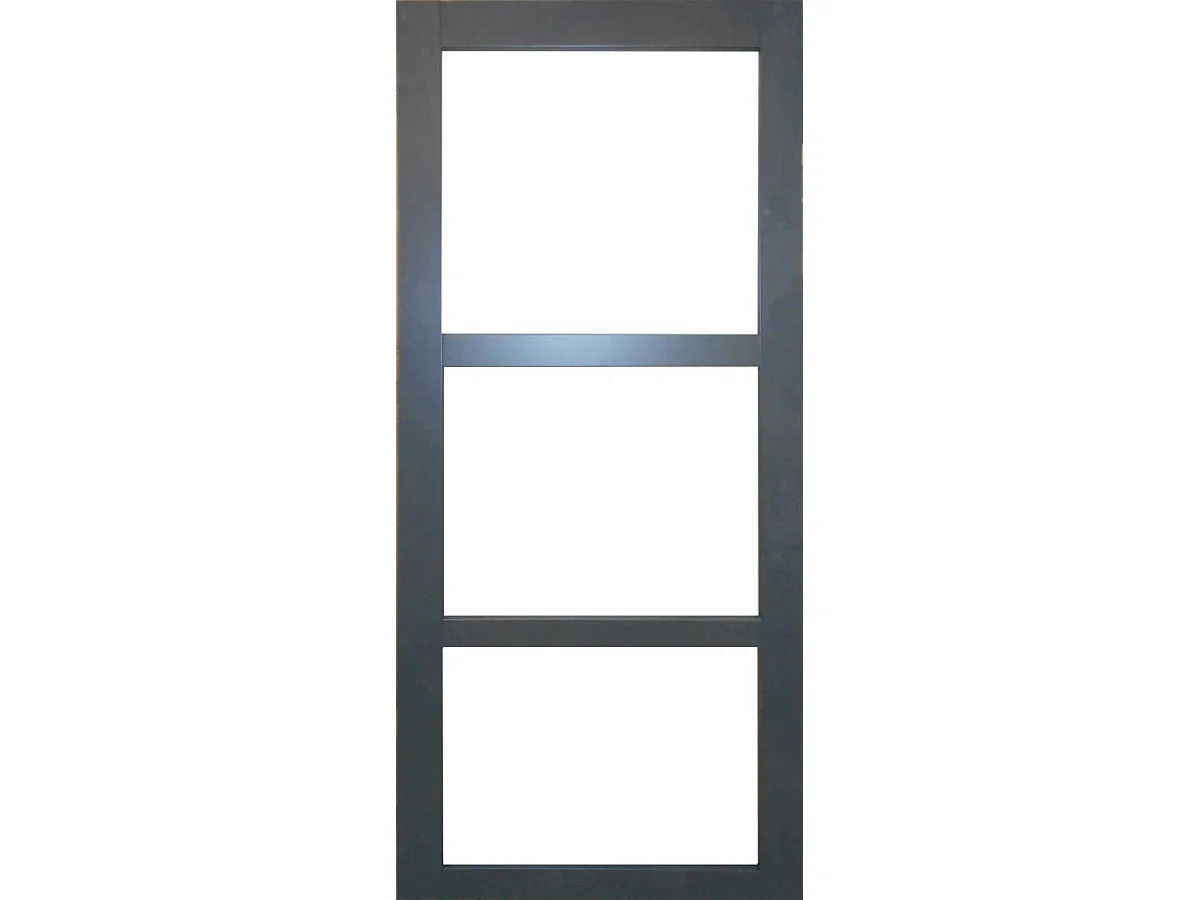 Porte Coulissante Blakeria Vitrage Transparent Ral7016 H204 X L73 + Systeme A  Galandage (sans Kit Finition) Gd Menuiseries