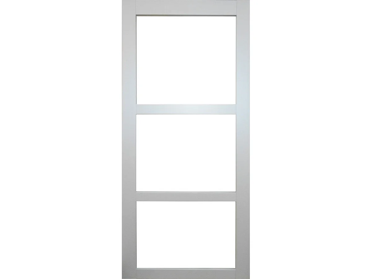 Porte Coulissante Greyria Gris Ral7035 Vitrage Transparent H204 X L83, Galandage Gd Menuiseries