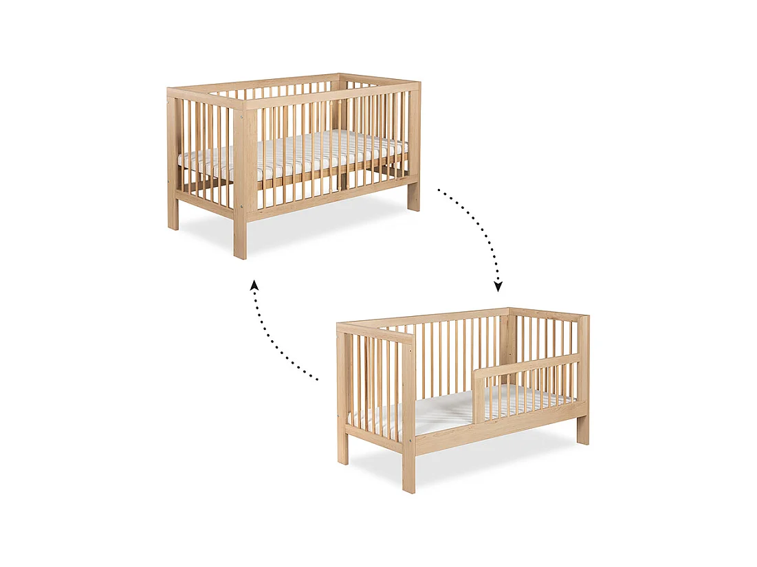 Lit évolutif 70x140 sommier inclus Littlesky by Klups Olivia Bois