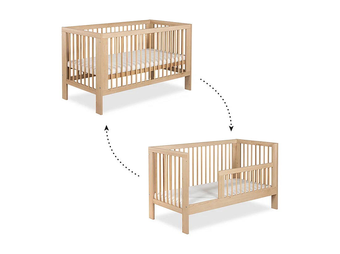 Lit évolutif 70x140 sommier inclus Littlesky by Klups Olivia Bois