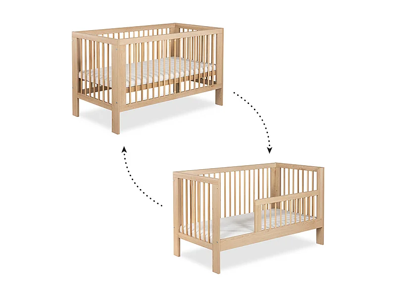 Lit évolutif 70x140 sommier inclus Littlesky by Klups Olivia Bois