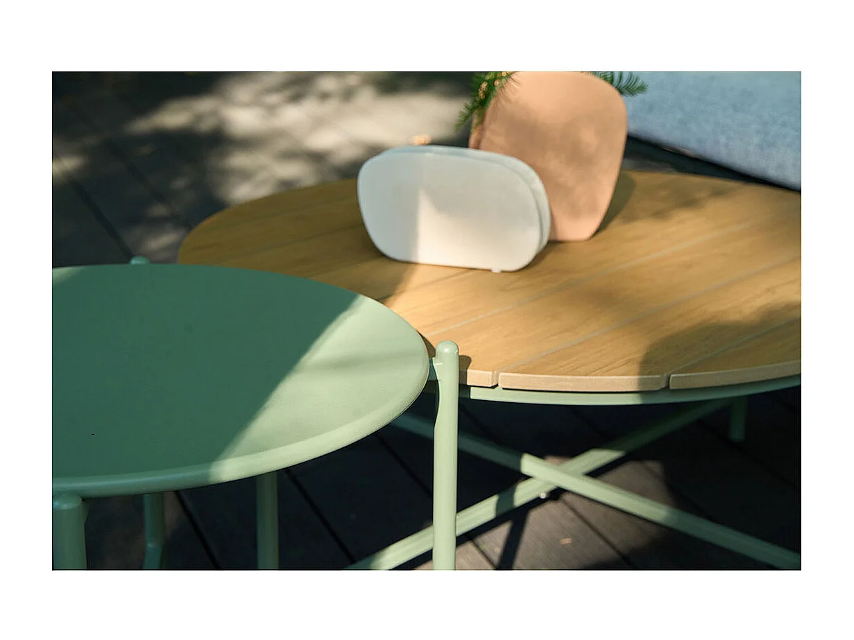 Novella Loungeset inkl. Kissen grau, grün.