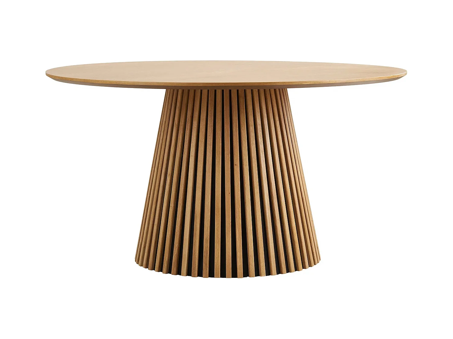 Table à manger ronde LANZA – Ø120 ou Ø140cm-Beige-Diamètre 120 cm