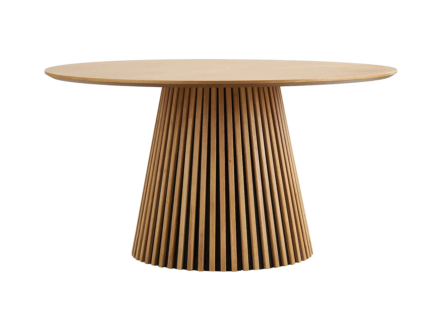 Table à manger ronde LANZA – Ø120 ou Ø140cm-Beige-Diamètre 140 cm