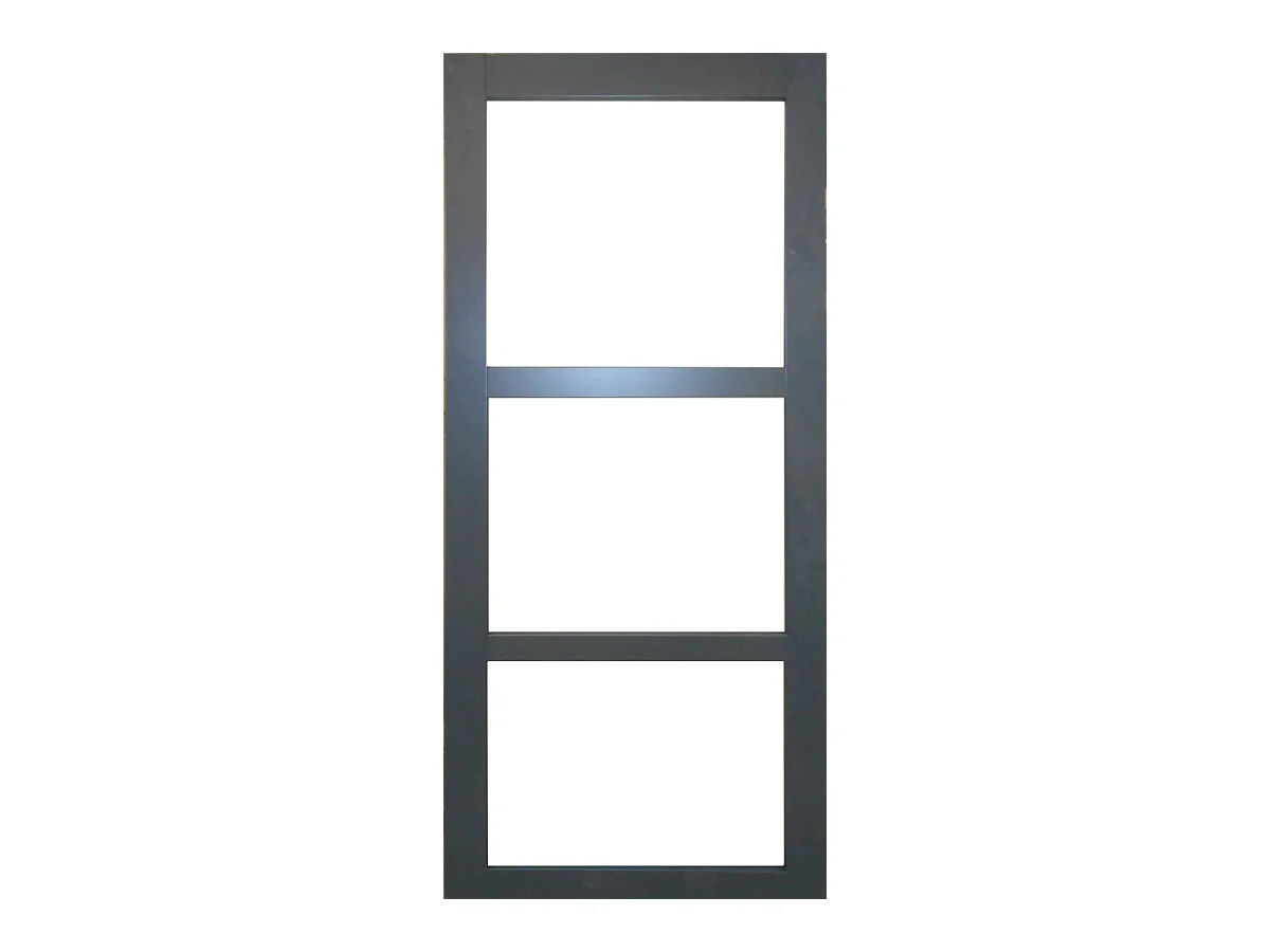 Porte Coulissante Blakeria Vitrage Transparent Ral7016 H204 X L83 + Systeme A  Galandage (sans Kit Finition) Gd Menuiseries