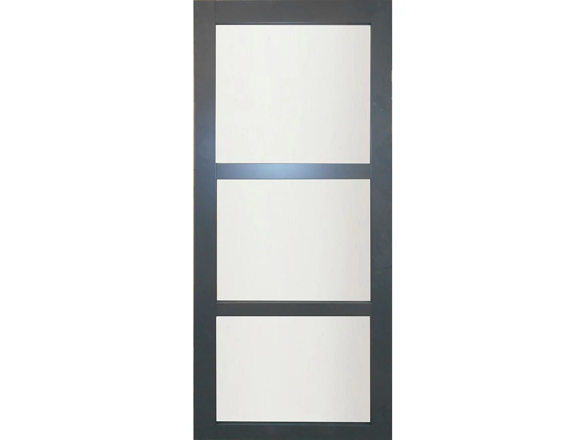 Porte Coulissante Blakeria Vitree Ral7016 H204 X L93 + Systeme A  Galandage (sans Kit Finition) Gd Menuiseries