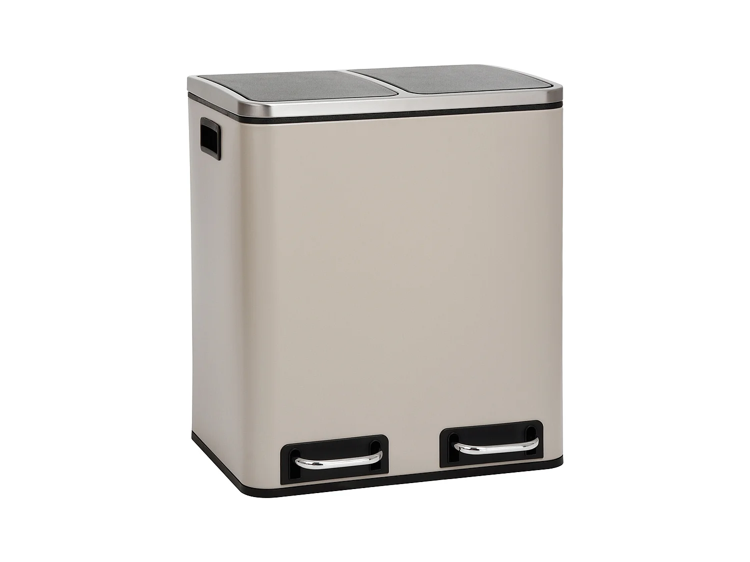 SVITA TM2X15 Poubelle 30 compartiments avec système de tri des déchets taupe