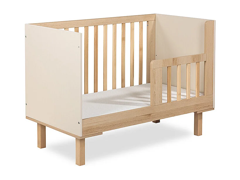 Lit évolutif 60x120 Littlesky by Klups Laura Champagne et Bois