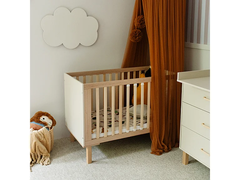 Lit évolutif 60x120 Littlesky by Klups Laura Champagne et Bois