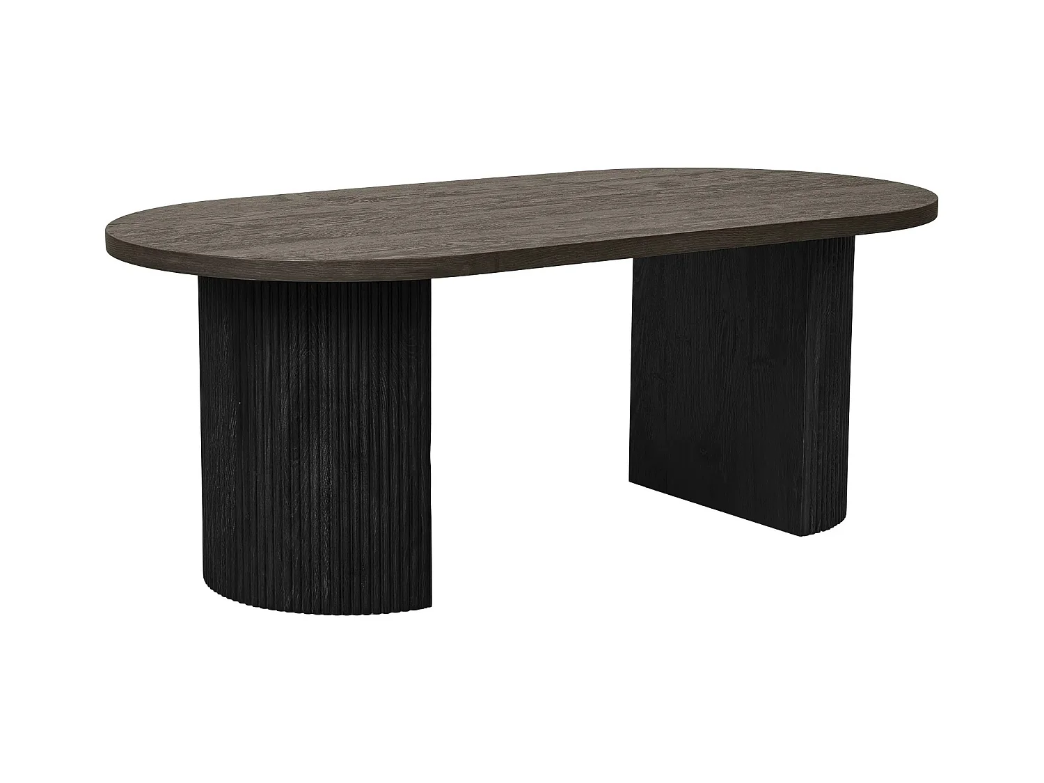 Table basse ovale BOAVISTA 120cm-Marron