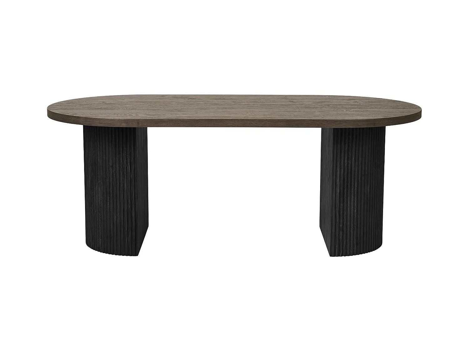 Table basse ovale BOAVISTA 120cm-Marron