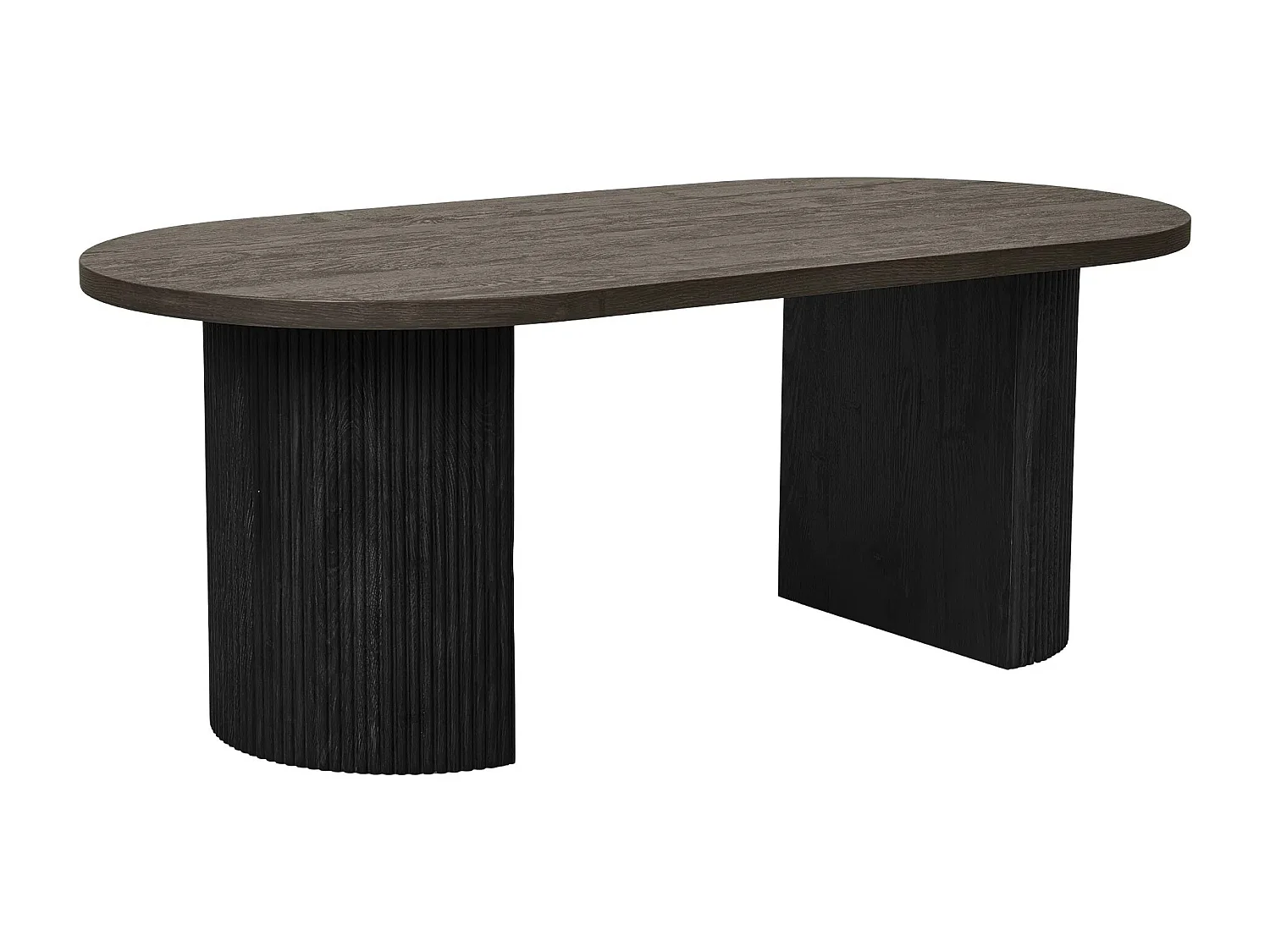 Table basse ovale BOAVISTA 120cm-Marron