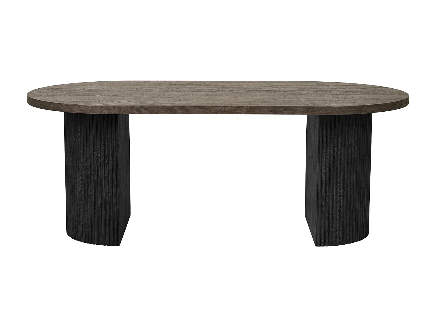 Table basse ovale BOAVISTA 120cm-Marron