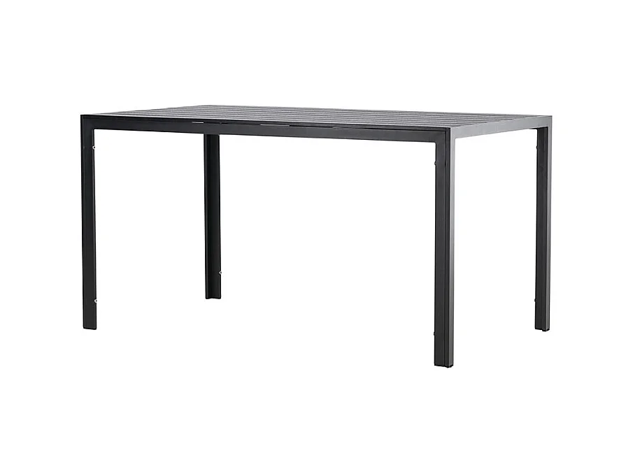 Table de Jardin "Mirko" 140cm Noir