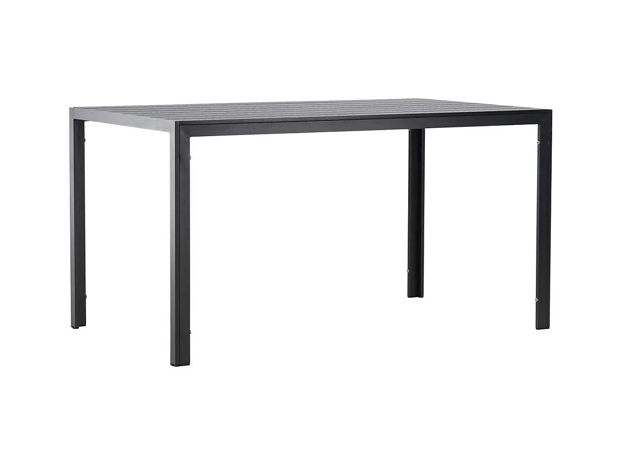 Table de Jardin "Mirko" 140cm Noir