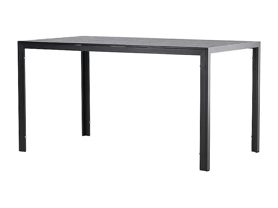 Table de Jardin "Mirko" 140cm Noir