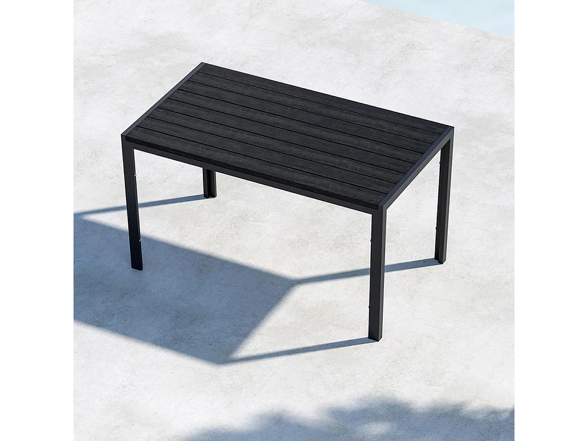 Mirko table de jardin noir.