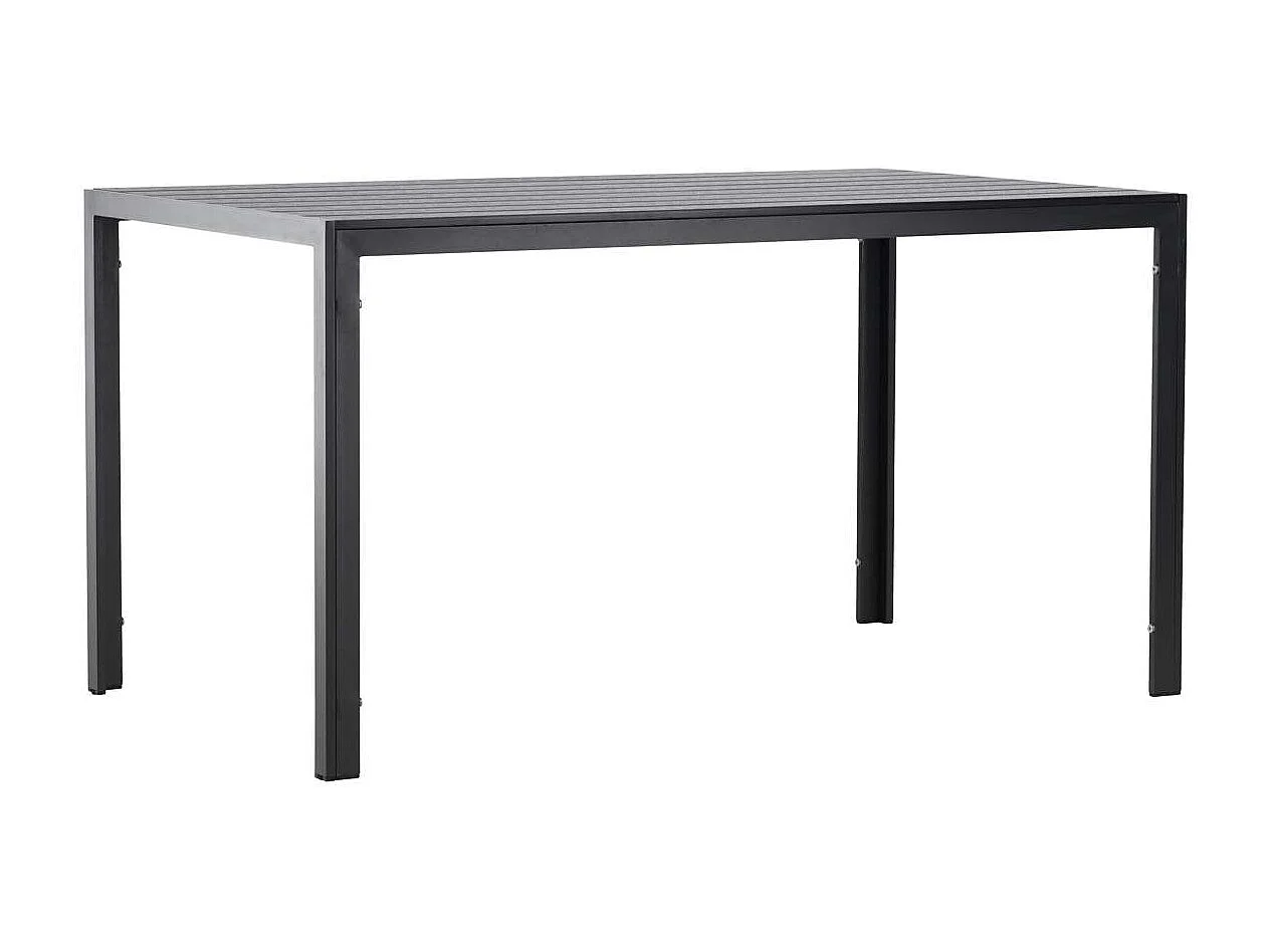 Mirko table de jardin noir.