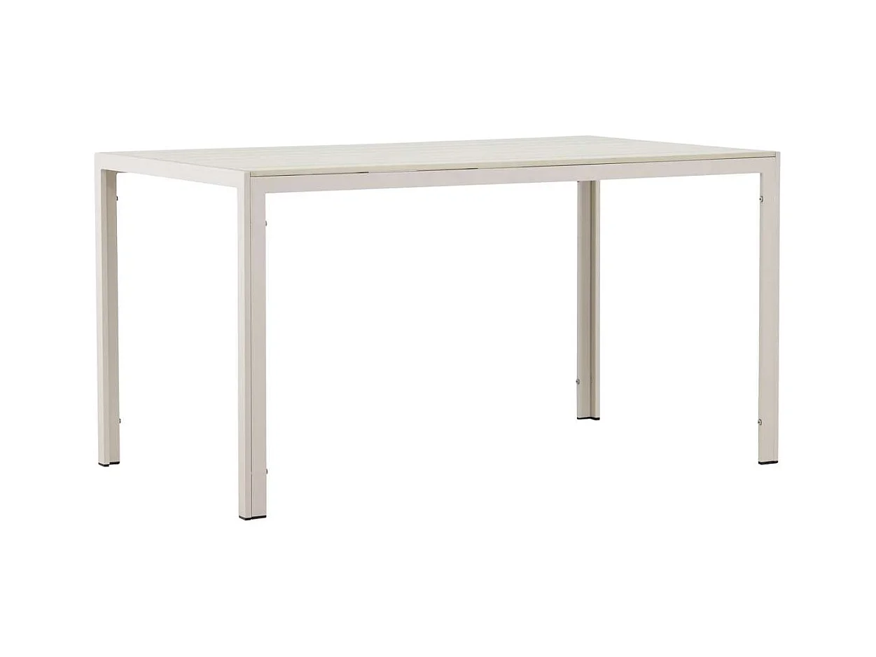 Table de Jardin "Mirko" 140cm Beige