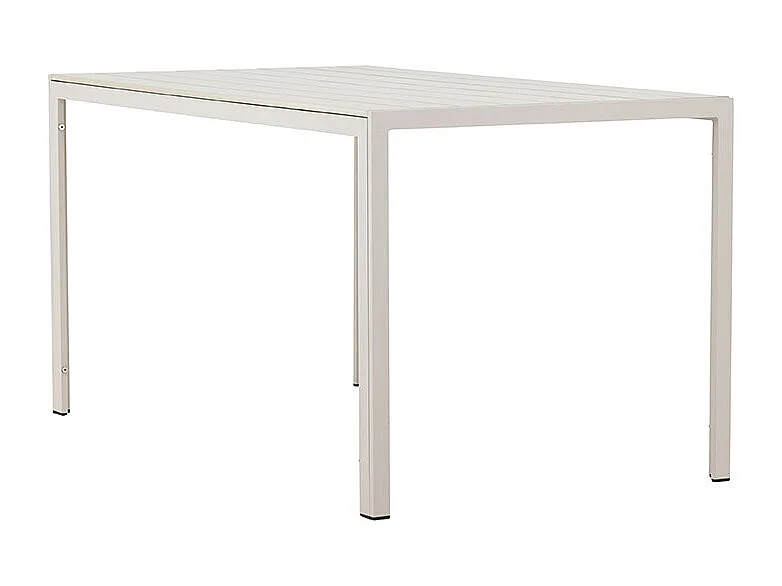 Mirko table de jardin beige.