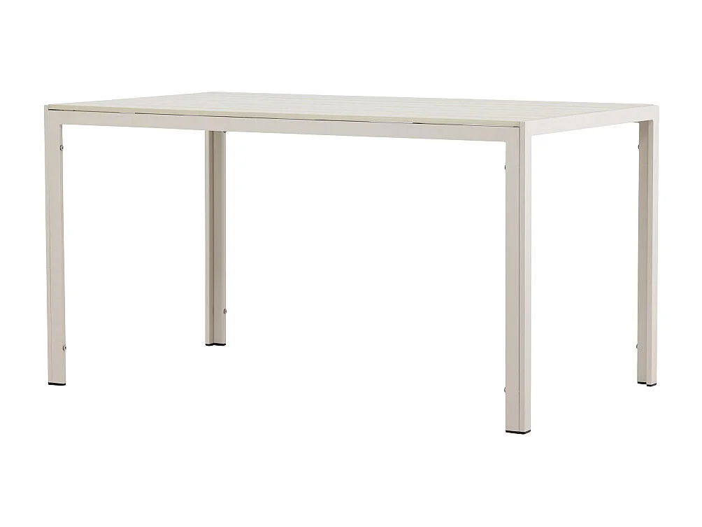 Mirko table de jardin beige.