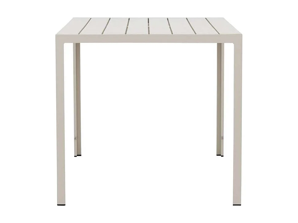 Mirko table de jardin beige.