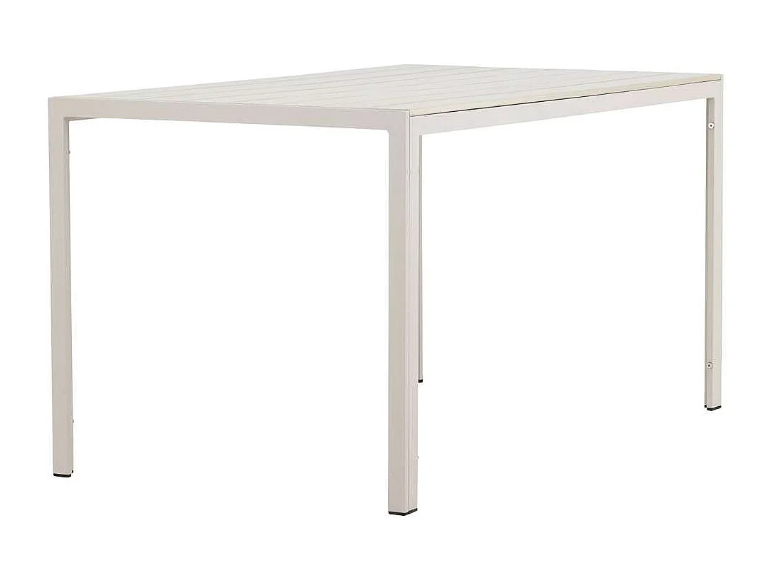 Mirko table de jardin beige.
