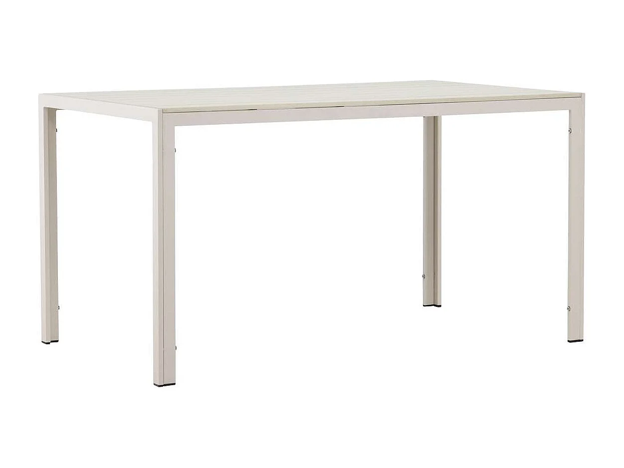 Mirko table de jardin beige.