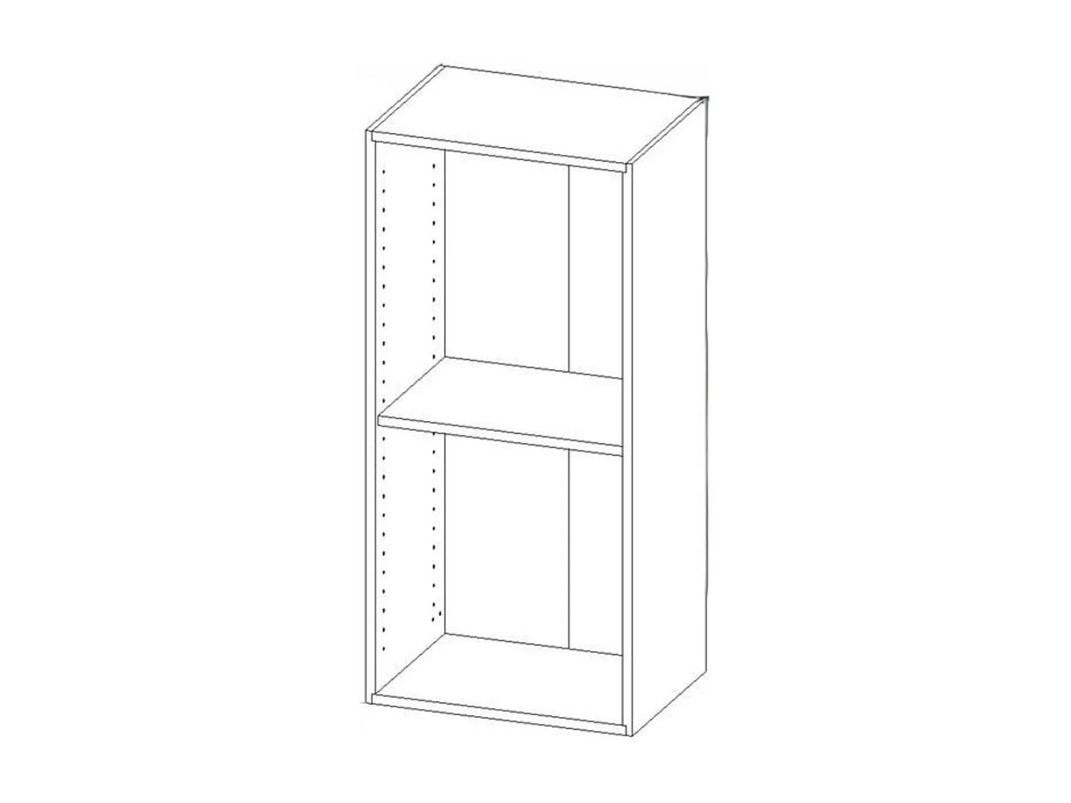 Caisson Cuisine Haut Blanc H 700 X L 400 X P 330 Gd Menuiseries