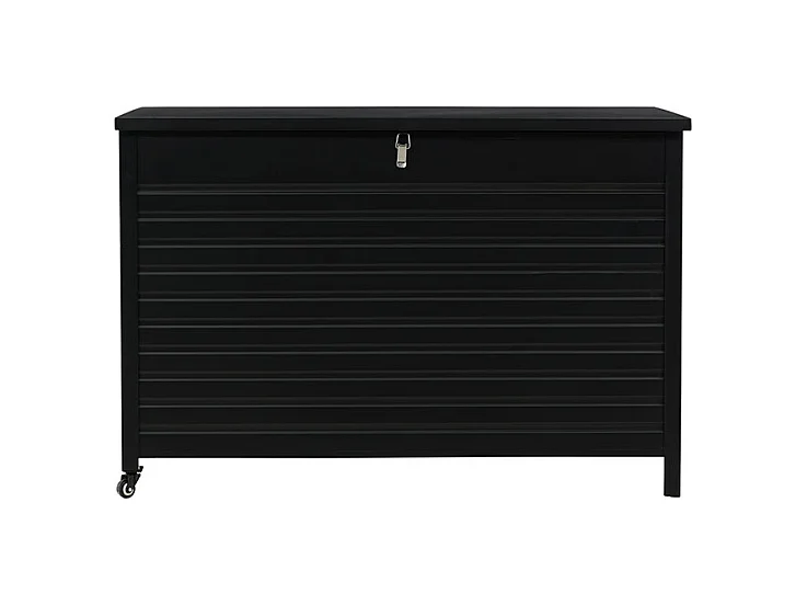Coffre de Jardin en Métal "Tiana" 150cm Noir