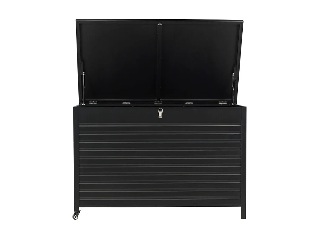 Coffre de Jardin en Métal "Tiana" 150cm Noir