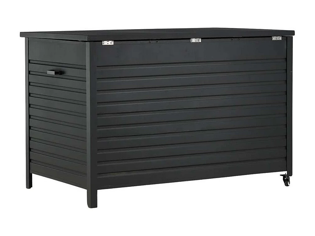 Coffre de Jardin en Métal "Tiana" 150cm Noir