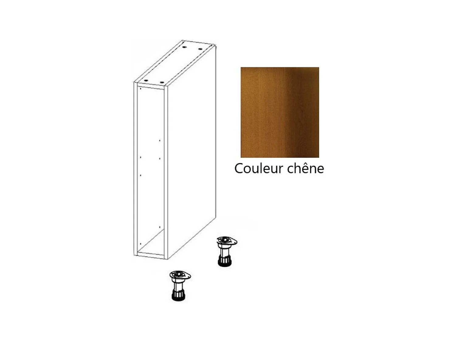 Caisson Cuisine Bas Chene Range Epice H700 X L150 Gd Menuiseries