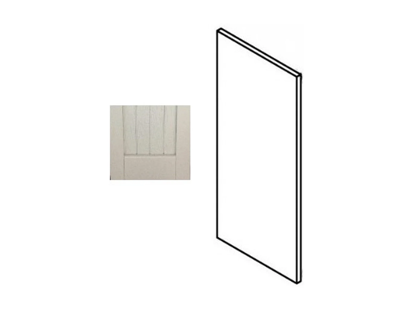 Joue Basse De Cuisine Nature Blanche H708xl580 Gd Menuiseries