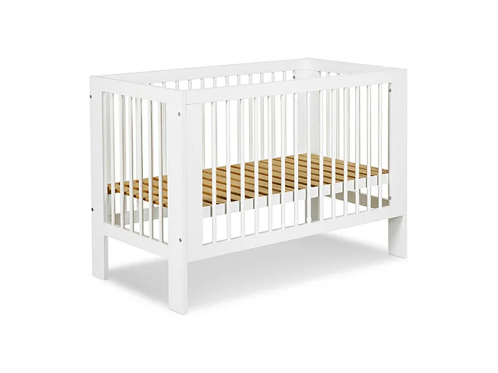 Lit bébé 60x120 et commode 3 tiroirs Littlesky by Klups Olivia Blanc